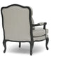 Antoinette Classic French Accent Chair with Antiqued Finish - Elegant Vintage Design for Living Room or Bedroom