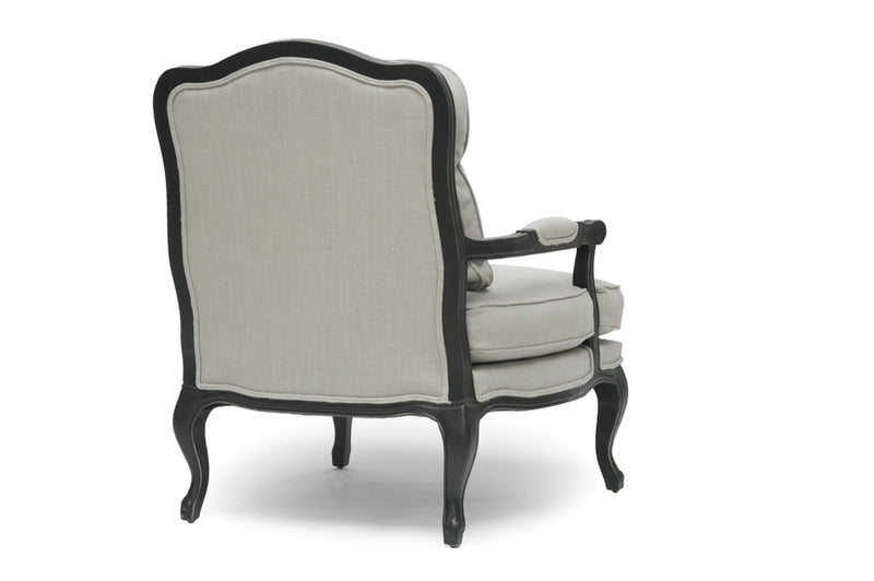 Antoinette Classic French Accent Chair with Antiqued Finish - Elegant Vintage Design for Living Room or Bedroom